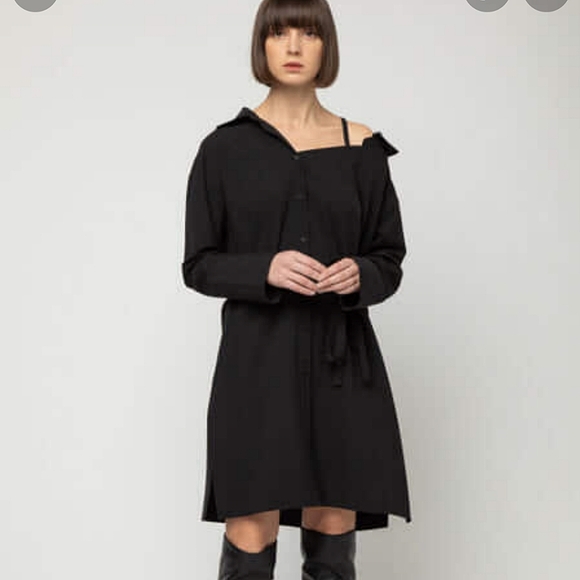 Oak + Fort | Off Shoulder Shirt dress 🧡 - Picture 3 of 6